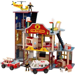 click here to buy KidKraft Deluxe Fire Station Set online